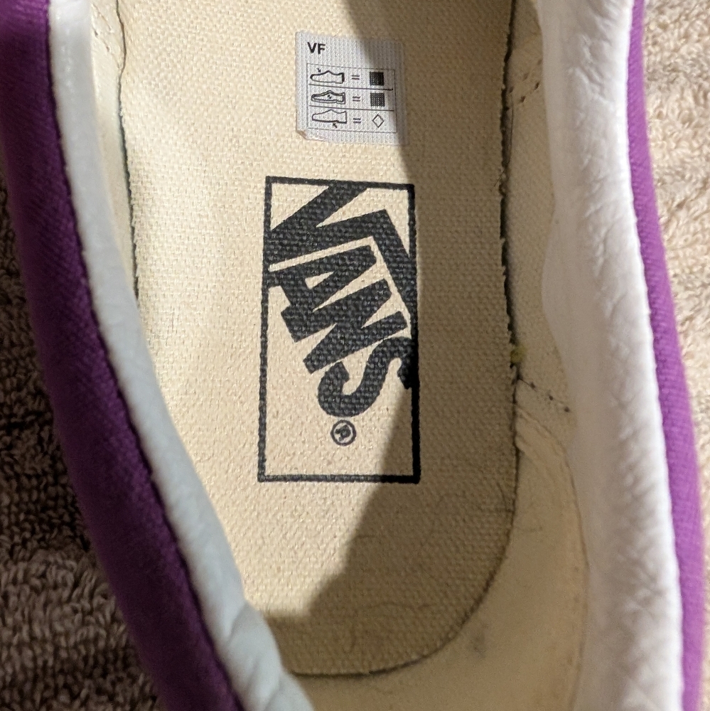 Vans Purple Canvas Sneakers Women's Size 6 Men's Size 4.5 - Picture 7 of 11